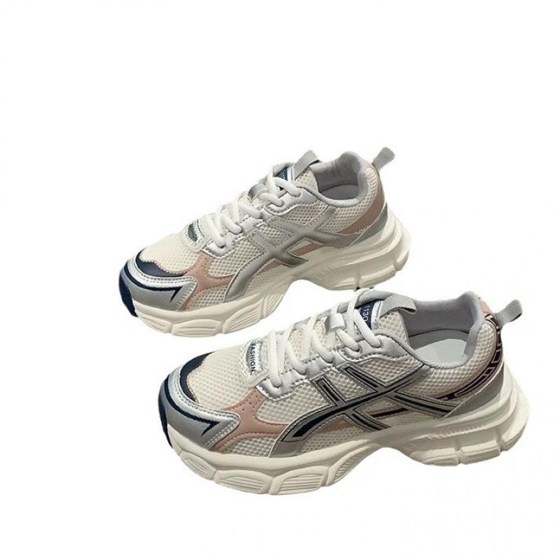 Platform dad shoes spring and summer new lightweight running fried street mesh breathable sneakers