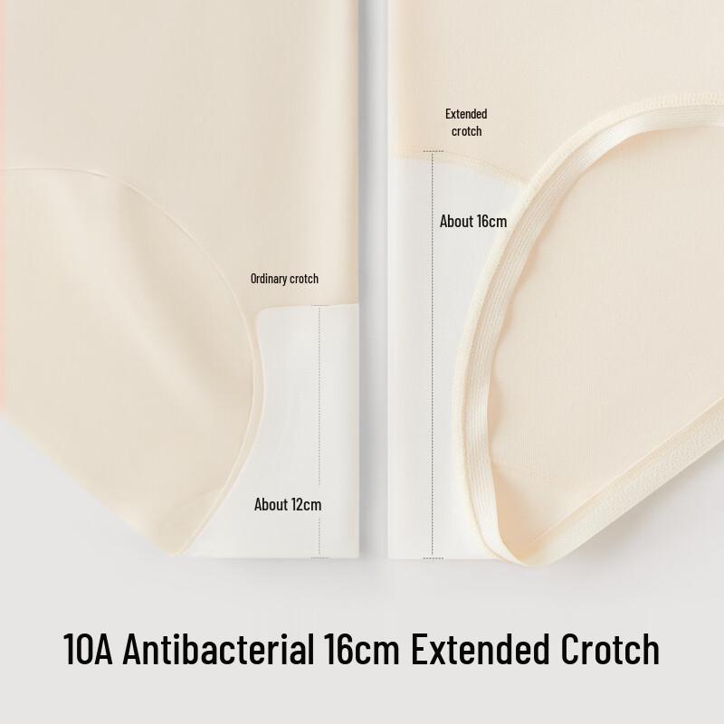 Women's Modal Seamless Antibacterial Mid-Waist Briefs