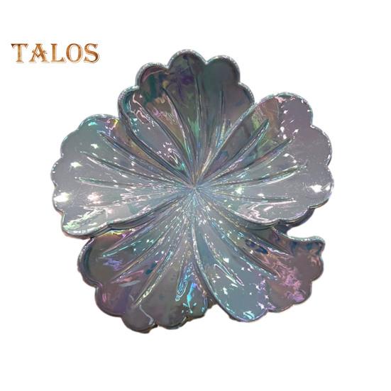 Women Hair Claw Flower Design Back Head Hair Clip Non-Slip Grip Bright Colors Shark Hair Claw Hair Accessory