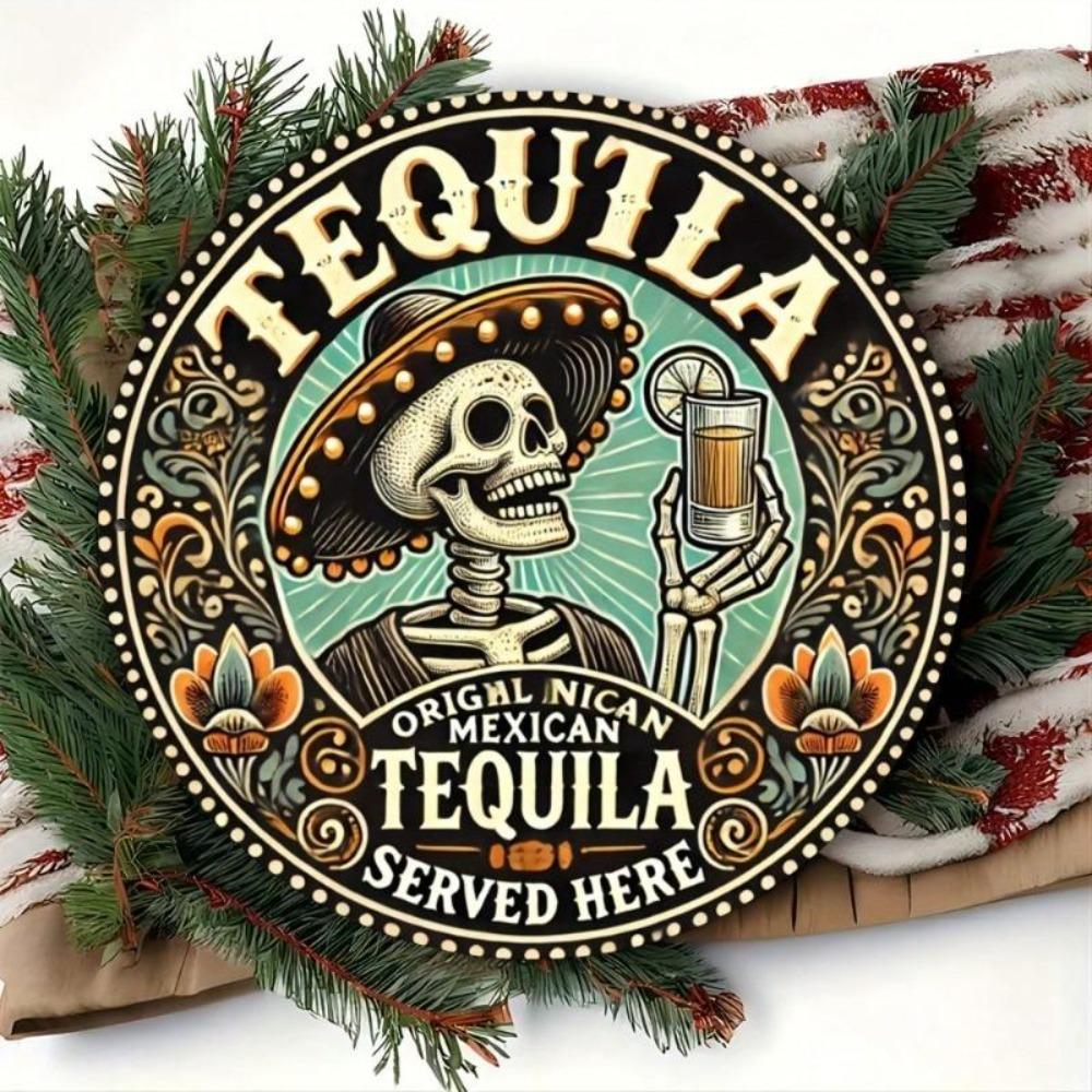 Vintage Tequila Metal Tin Sign 8x8 Inch Retro Wall Decor Home Bar Cafe Garage