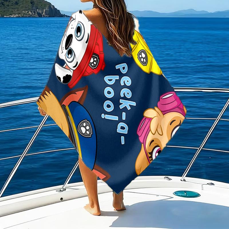 Paw Patrol: Heroic Rescue Microfiber Beach Towel, Lightweight And Quick-Dry, for Summer Travel, Beach Essential, Swimming Pool Outdoor