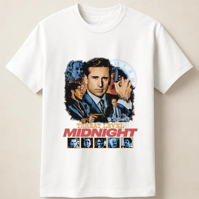 Michael Scott Threat Level Midnight Graphic Tee Retro Style Unisex T Shirt Unisex T-Shirt
