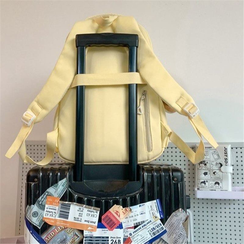 Školní taška Dámská Japonský ins Styl Jednoduchá Školní Batoh pro Středoškoláka Batoh pro Žáka Základní Školy Cestovní Batoh Velká Kapacita