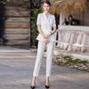 Summer White Short Sleeve Professional Suit - Goddess Style Workwear