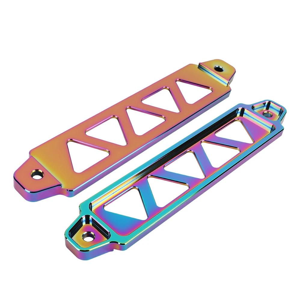 218mm/190mm Aluminum Alloy Battery Auto Battery Tie Down Mount Holder Bracket Brace Bar for Honda Civic EK EG Universal