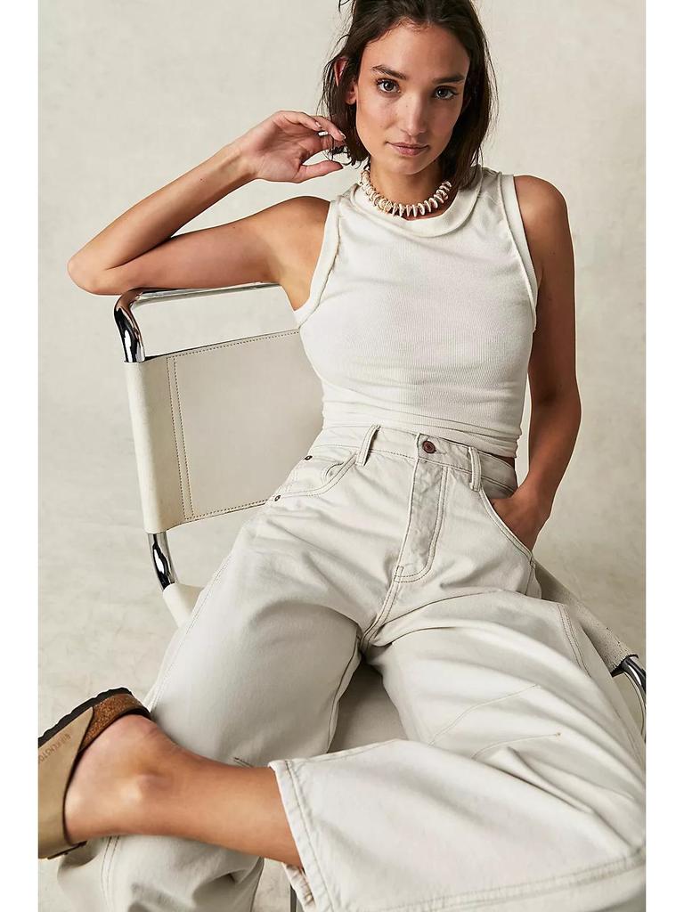 2026 Cross-Border European & American Women's Washed Denim Wide-Leg Pants, Mid-Low Waist, Fashion Casual Style