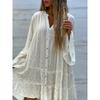 JPNTKY Fashion Spring Autumn Long Sleeve Casual Dresses