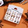 Huge Variety Classic Style Halloween Ghost Pumpkin Bat Charm Pendants Quirky Dripping-Oil Effect DIY Alloy Jewelry Apparel
