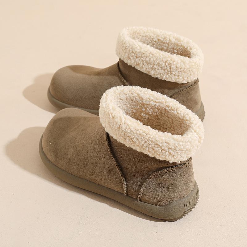 Platforma Jiayun dámské sněhule Birkenstock 2025 nové zimní sametové teplé a protiskluzové severovýchodní sněhové bavlněné boty