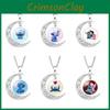 Lilo Stitch hartvormige hanger ketting met schattige Disney-tekenfiguur sieraden