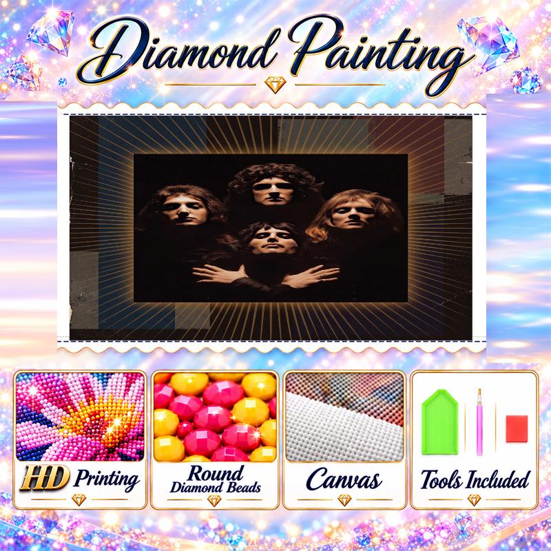 Queen Diamond Painting Kit 5D Full Drill DIY Diamond Mosaic Wall Art Home Decor