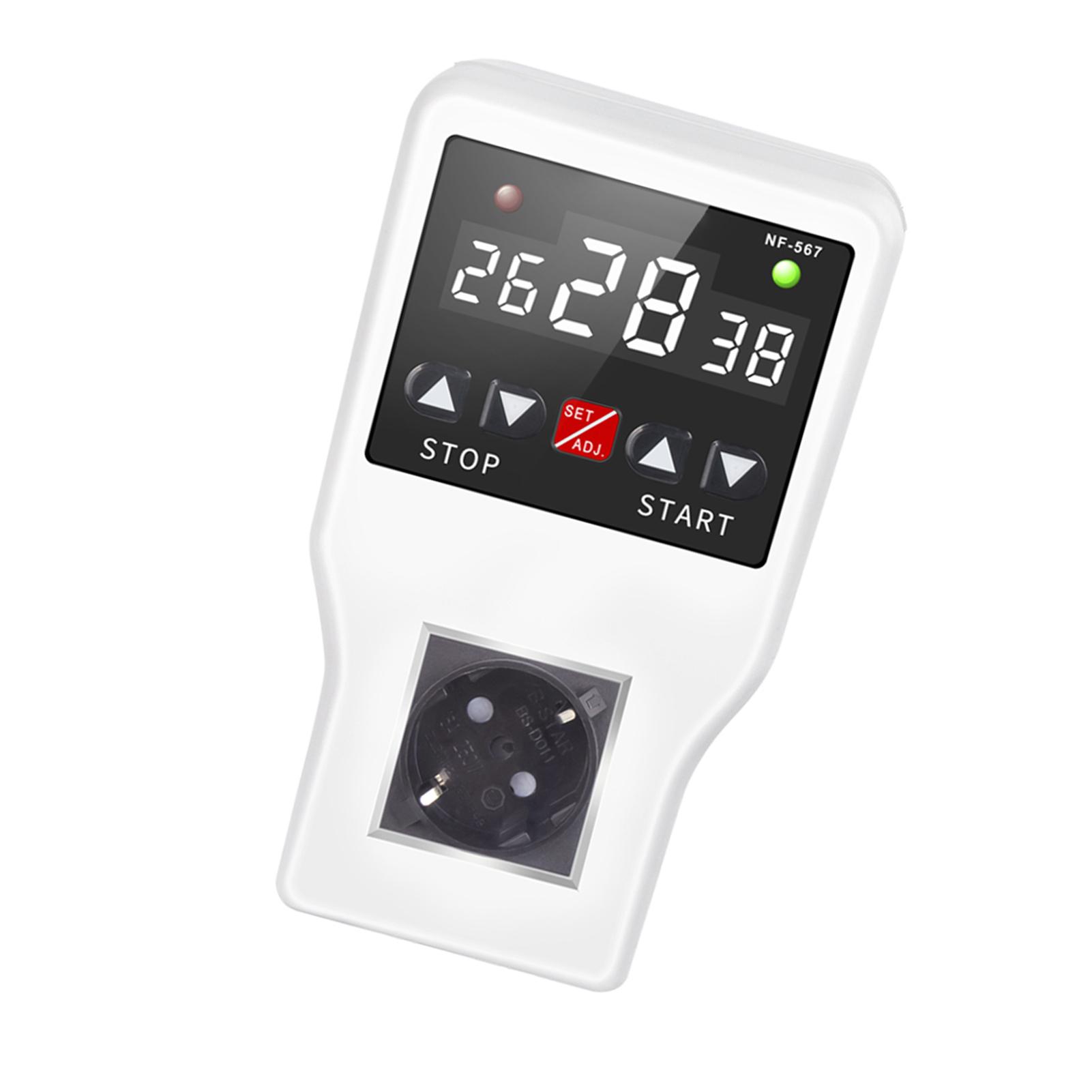 

NOYAFA NF 567 Time Socket Digital Thermostat 1200W 10A Temperature Controller Socket 220V With Timer Switch Cooling белый