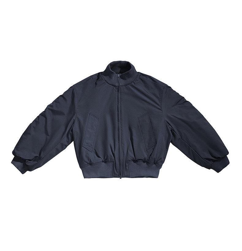 Men's American Style CleanFit Stand Collar Winter Jacket - Thickened, Boxy, Three-Proof Design