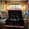 Firefighter Theme Rv Customize Your Name Blanket Comfortable Soft Lightweight Multiseasonal Blanket For Travel Camping Picnics Sofas Rvs Beds Living