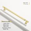 French Modern Gold Zinc Alloy Cabinet Handle