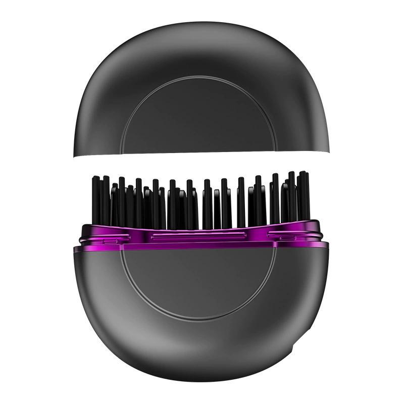 

Peine alisador de pelo portátil inalámbrico mini cepillo térmico multifuncional anti-frizz viaje