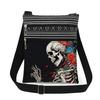 1PC Skeleton Print Tote Bags Women Shoulder Handbags Postman Package 6915