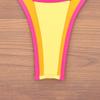 New Sexy V-neck Color Matching Gathering Split Swimsuit Bikini Swimsuit