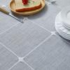 Household Cotton Linen Tablecloth Ins Style Simple Fabric Plaid New Chinese Coffee Table Mat Tablecloth Wear-Resistant Table Cloth