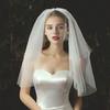WTEMPO 1pz White Bow Headwear da Sposa Elegante di Alta Gamma Headwear per Abito da Sposa Look da Matrimonio