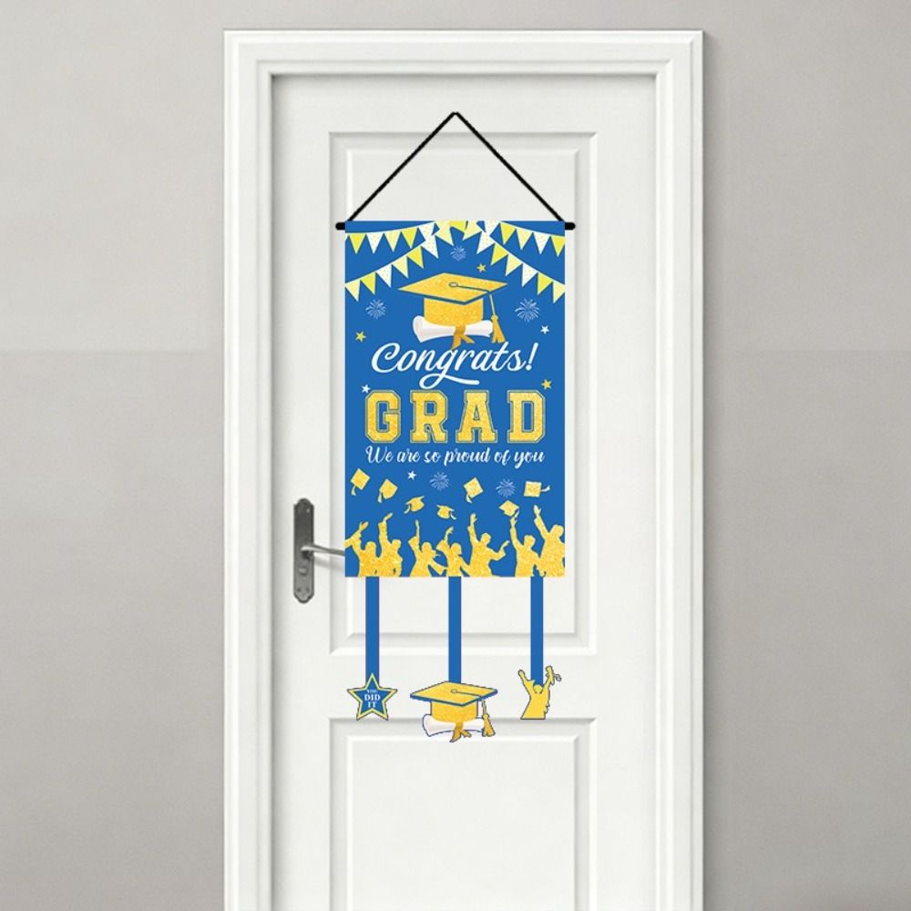 Photography Backdrop Graduation Door Flag Bachelor's Cap Graduation Decoration  Graduation Season
