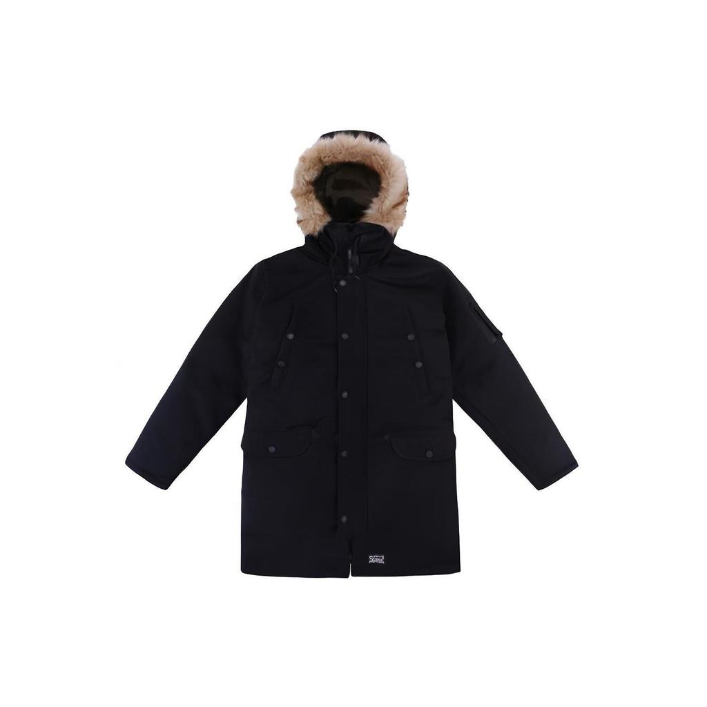 Levis Loose Casual Hooded Denim Down Jacket Men Jacket Black 27673-0009