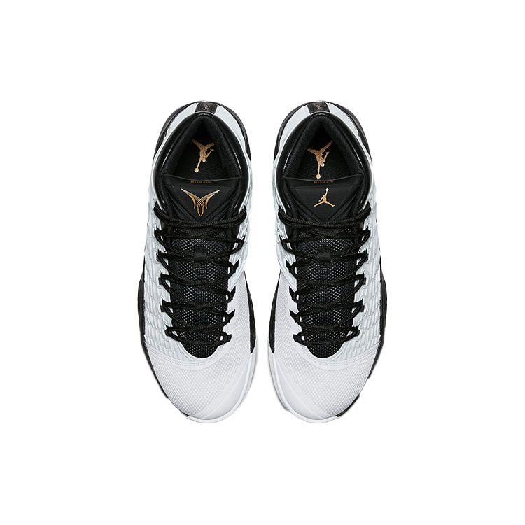 Air Jordan Melo M13 Metallic Gold Men Sneakers White Metallic-Gold-Black-Pure-Platinum 881562-131