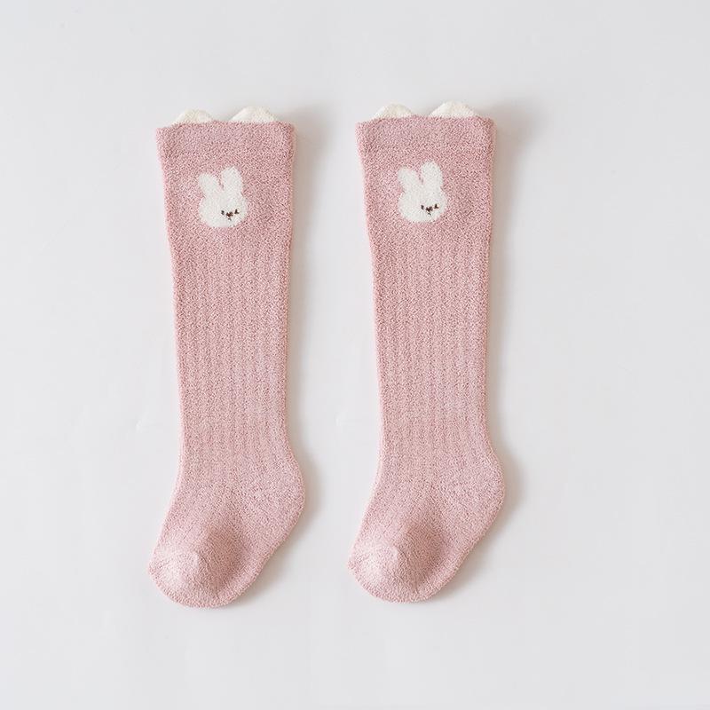 Xi Yu Jia Baby Knee-High Winter Socks - Thick, Warm, and Cute Cartoon Half-Velvet for Infants