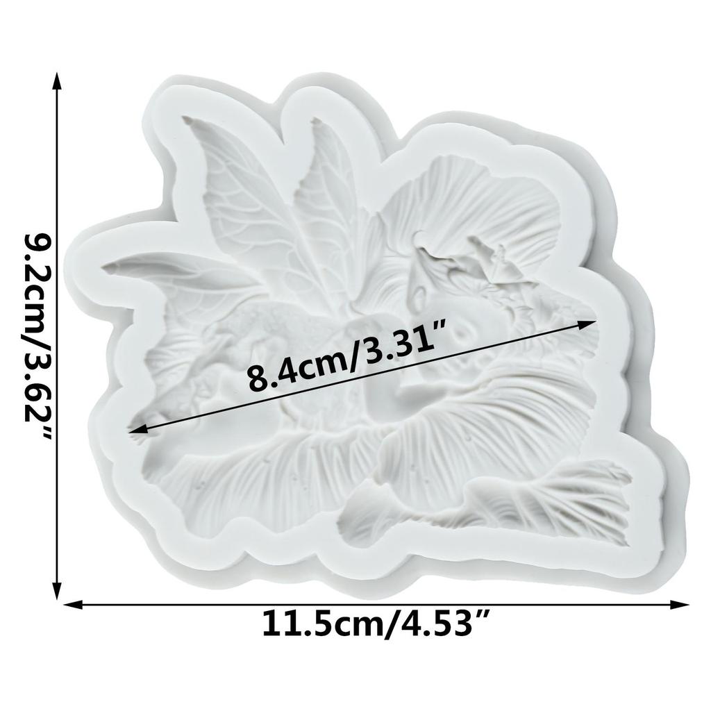Butterfly Fairy Silicone Molds Flower Fairy Fondant Mold Cake Decorating Tools Cupcake Topper Candy Resin Clay Chocolate Gumpaste Mold