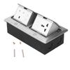 Boden Pop Up Outlet Socket Verborgen Multifunktions Silber Aluminium Legierung UK Standard