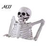 Halloween Party Decor Skeleton Decoration with Green Light, Haunted House Yard Art Decor, Creepy Ornament Night Terror Prop for Garden Indoor