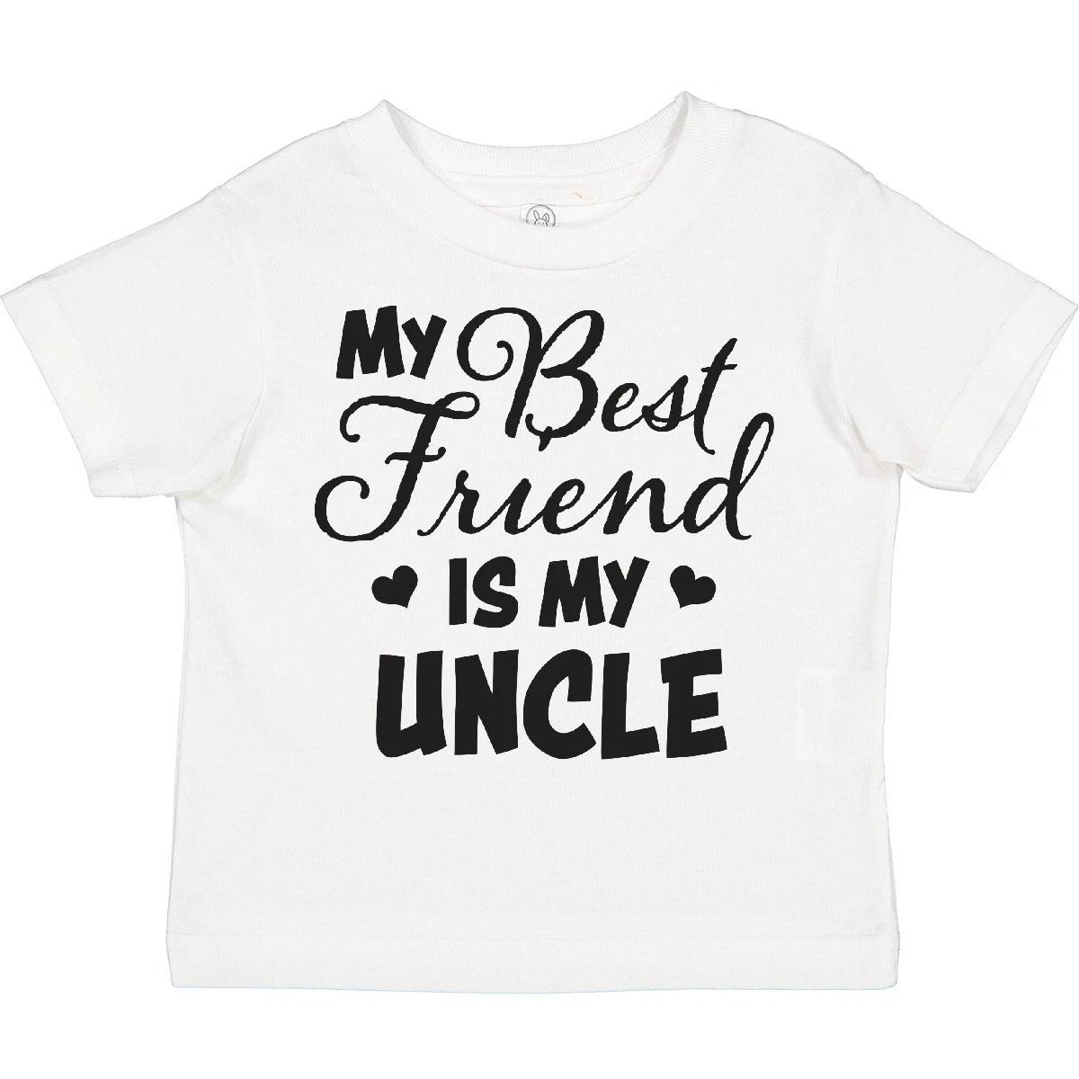 Inktastic My Best Friend Is My Uncle With Hearts Toddler T-Shirt Family Child 160