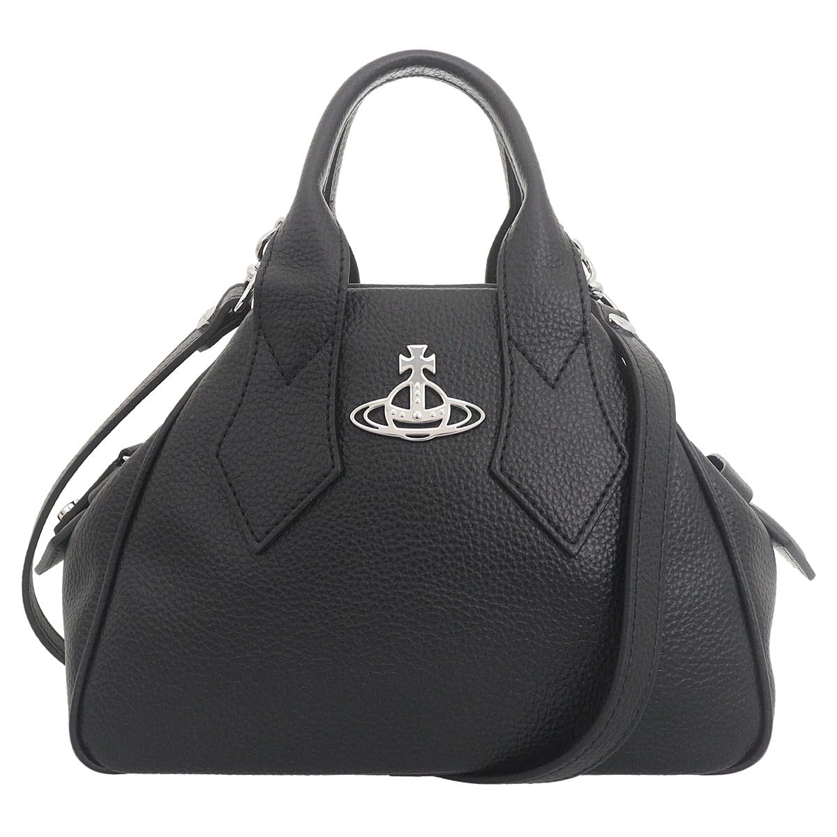 

Vivienne Westwood Bag 47030006W S000D Black Orb Motif PU Grain Small Yasmine Handbag Shoulder Bag for Women (Shoulder Bag) [Brand Name] [Used] чорний