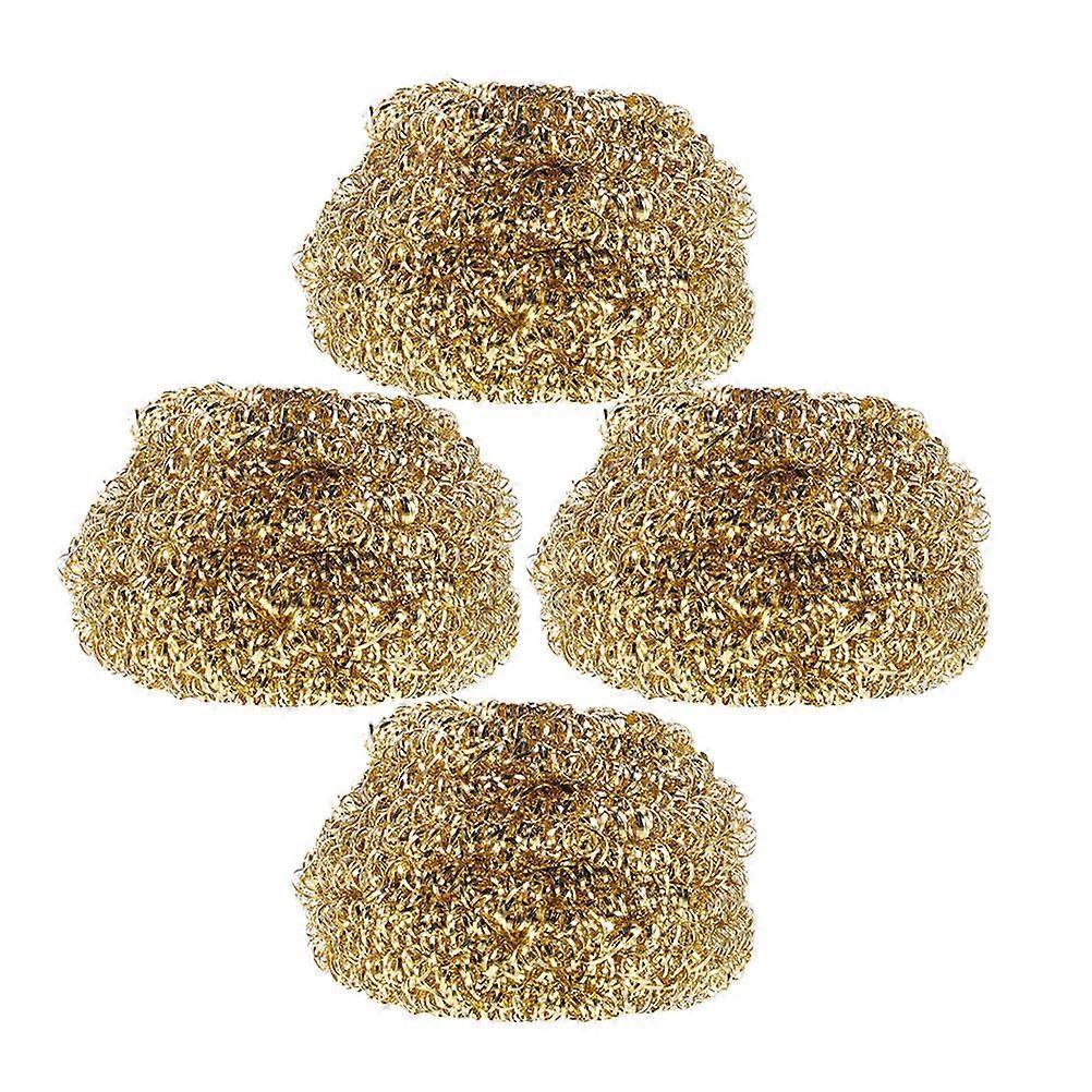 4pcs Copper Cleaning Balls for Soldering Tips – Efficient Soldering Iron Cleaner Kit, Compact & Easy To Use for Removing Excess Solder and Debris