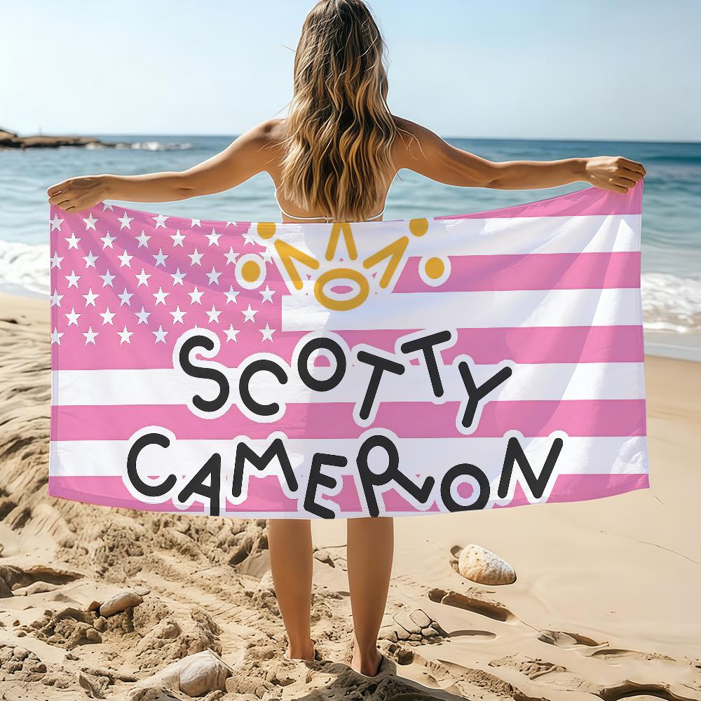 Fashion Print S-Scotty C-Cameron Towel Beach Towel Oversized Quick Dry Towel Absorbent Soft Swim Beachtowels For Men Women