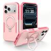 Coque Magnétique avec Support Invisible Rotatif pour IPhone 18 Pro Max 15 16 17 Pro Anti-Choc Antidérapante Armure Robuste Housse de Protection Robuste