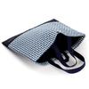 COLORFUL CANDY STYLE Quilted Entrance Set Navy Check x Navy Perfect for Shoe Gym Clothes and Cup Bag for Boys 4-Piece Kindergarten/School (Large