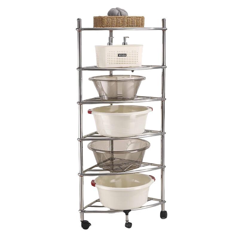 Yingbang Multi-layer Bathroom Storage Shelf with Wheels