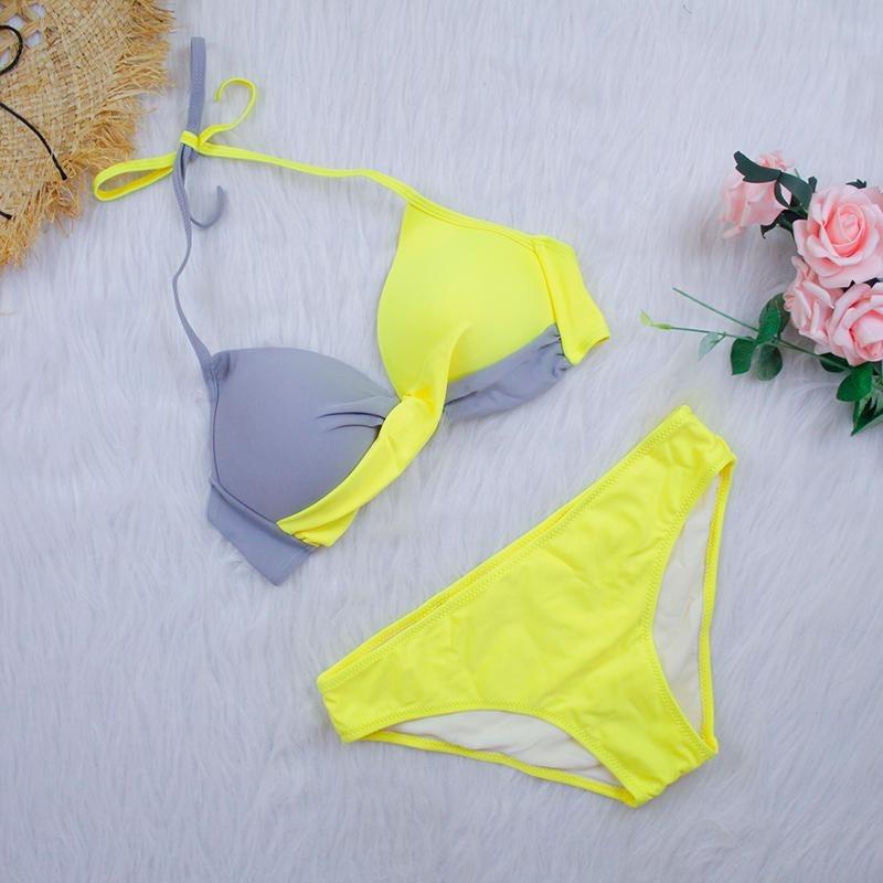 Costume da bagno bikini push up Costume da bagno donna Costume da bagno da bagno Set bikini taglie forti
