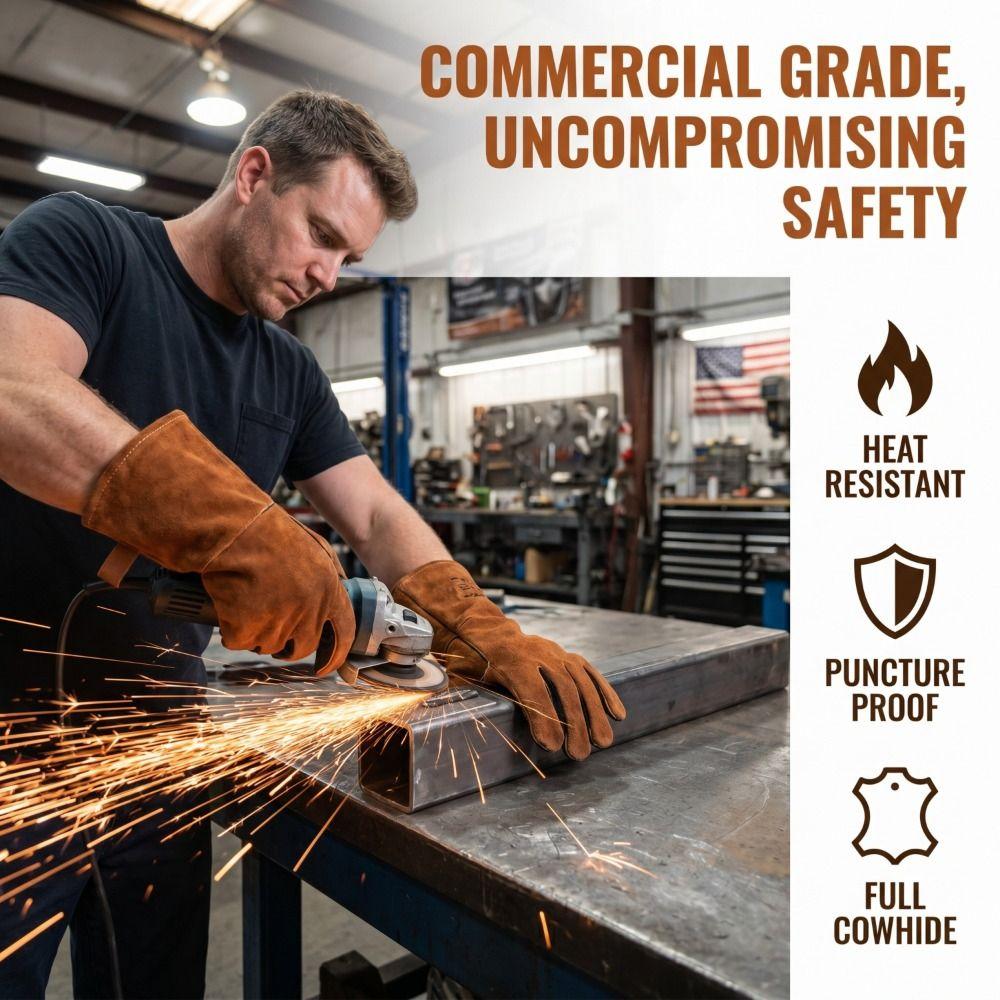 Wear-Resistant Welding Gloves Anti-Splash Insulating Welding Gloves Welding Work