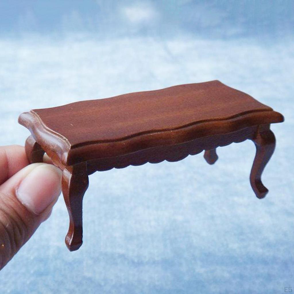 1/12 Dollhouse Tea Table Model home Decoration, Pretend Children,