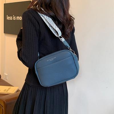 Brede Schouderband Stijlvol en Eenvoudig Business Casual Enkele Schouder Crossbody Tas Kleine Vierkante Tas