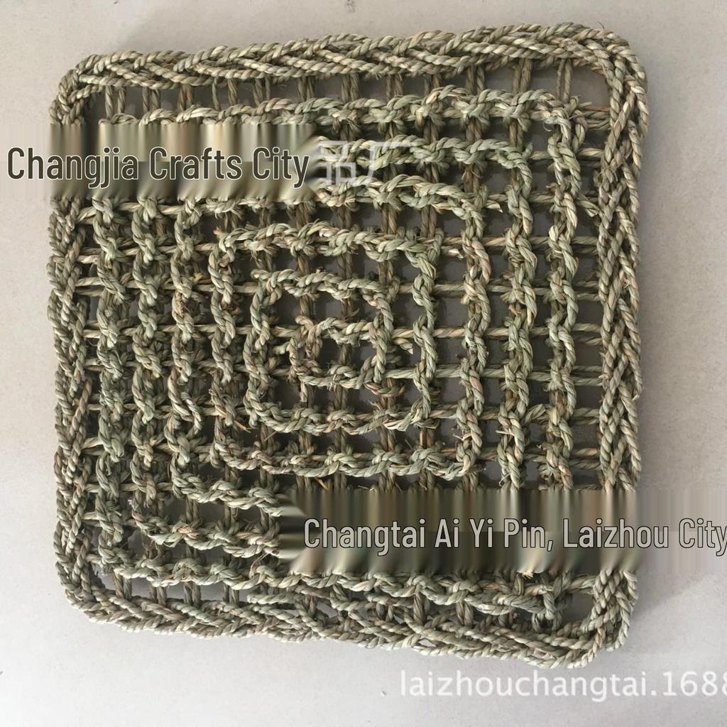 Aquatic Plant Net Mat - Handmade Rattan Weave for Pets (Square/Rectangle/Triangle)