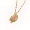 Luxury Zircon Crystal Stainless Steel Necklaces For Women Korean Fashion Sweet Sexy Female Clavicle Chain Jewelry