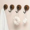 2Pcs Wooden Wall Hooks for Hanging Modern Coat Hooks Wood Hooks for Hanging Hats, Towels, Robe, Clothes, Keys, Bags.
