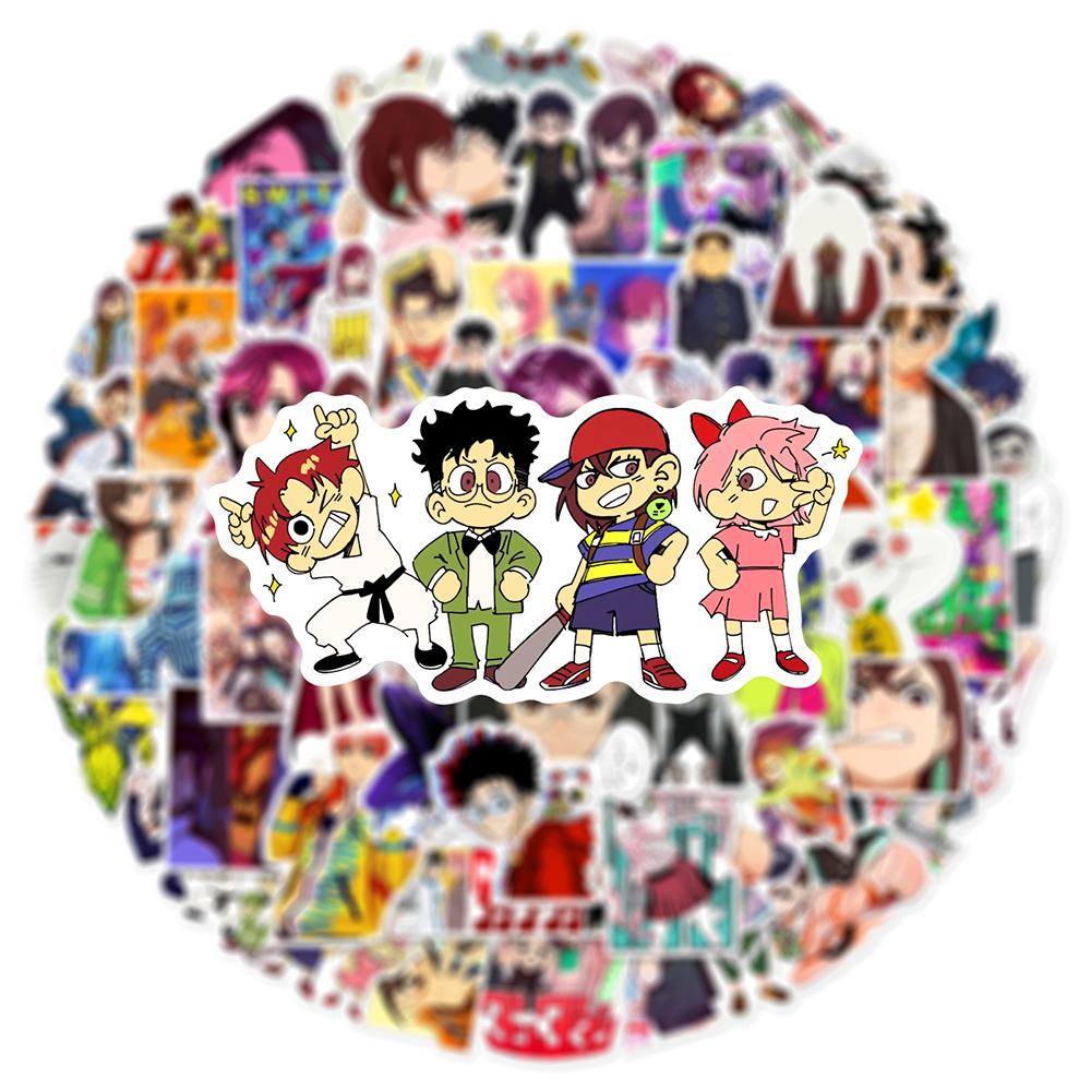 60PCS DAN DA DAN Cartoon Anime Stickers DIY Decoration PVC Waterproof Skateboard Notebook Graffiti Decals