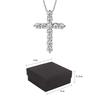 Unisex Cross Necklace with Full Diamond Pendant - Elegant and Versatile Clavicle Chain