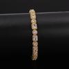 Hip Hop Professional Supplier 2019 New Launched Round&Square Stone Mix Gold Platinum Handmade Inlaid Iced Out Fancy Bracelet