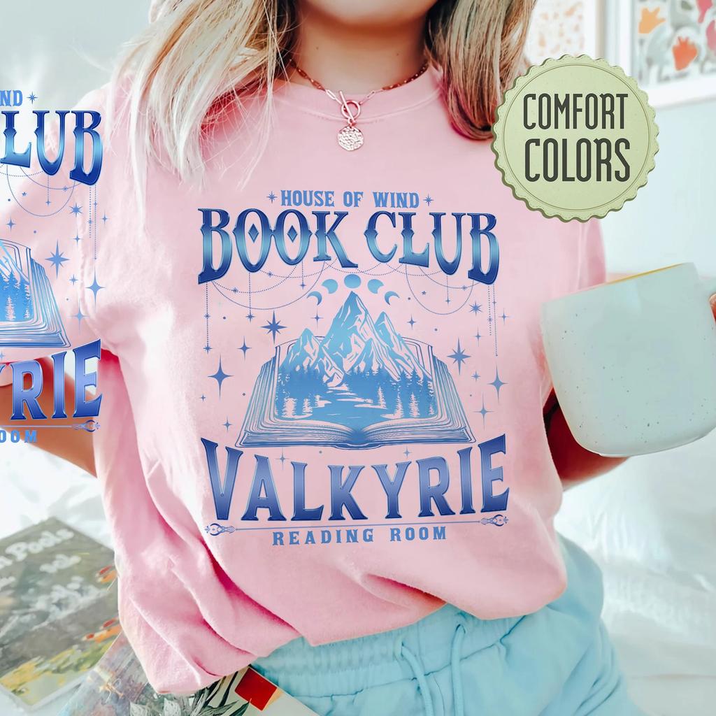 Retro House Of Wind Book Club Apparel Unisex Tee Night Court Throne Of Glass Acotar Book Club Shirt Fantasy Y2K Top Streetwear