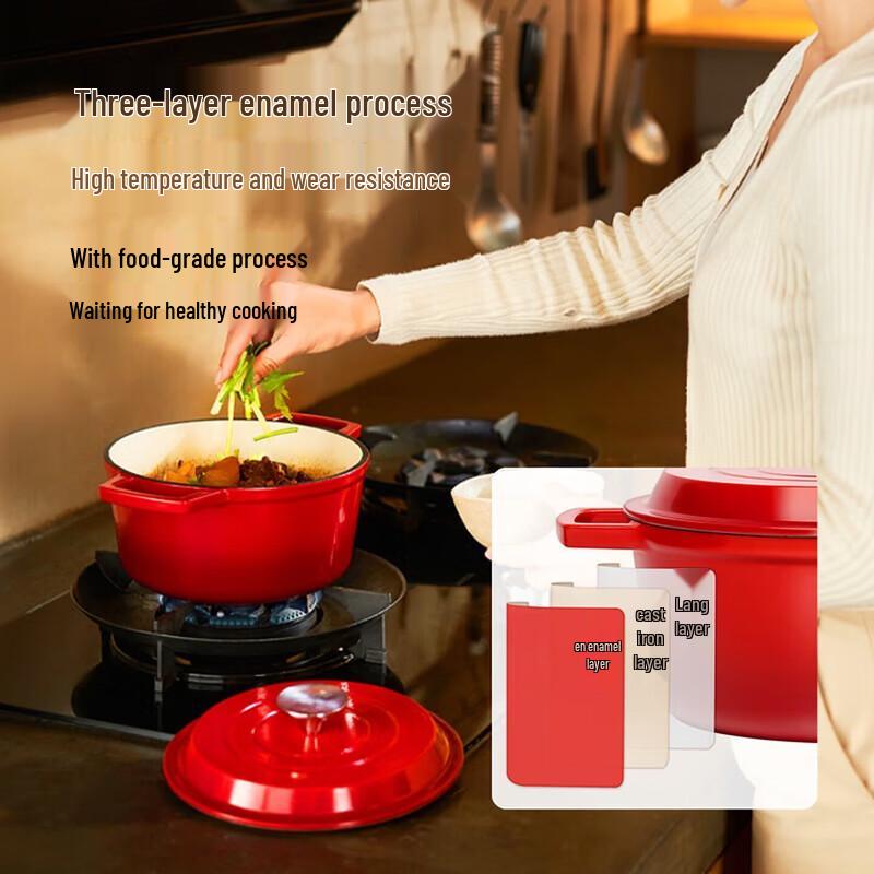 Robam Enamel Cast Iron Micro-Pressure Soup Pot